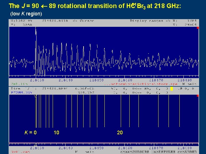 81 Br at 218 GHz: The J = 90 89 rotational transition of HC