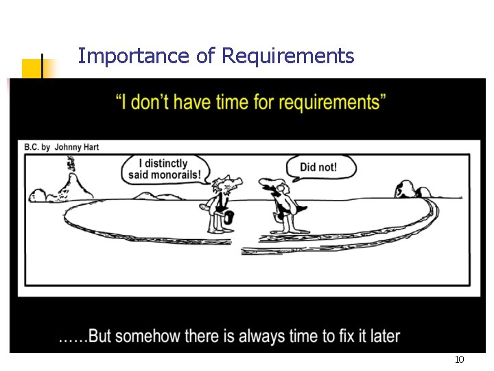 Importance of Requirements 10 