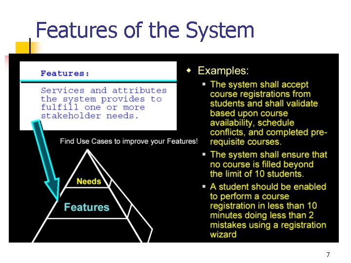 Features of the System 7 