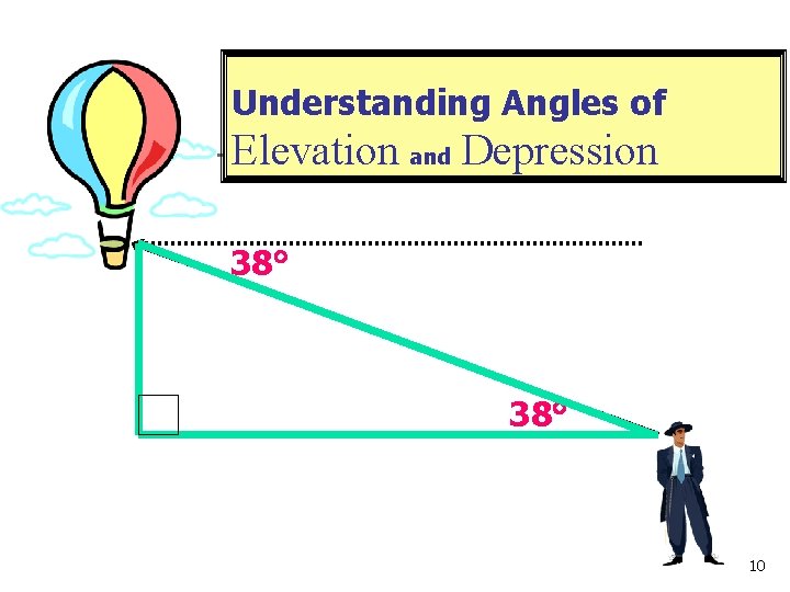 Understanding Angles of Elevation and Depression 38 10 