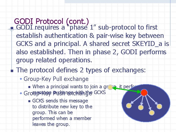 GODI Protocol (cont. ) n n GODI requires a “phase 1” sub-protocol to first
