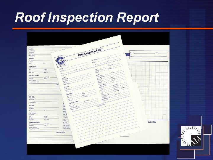 Roof Inspection Report 