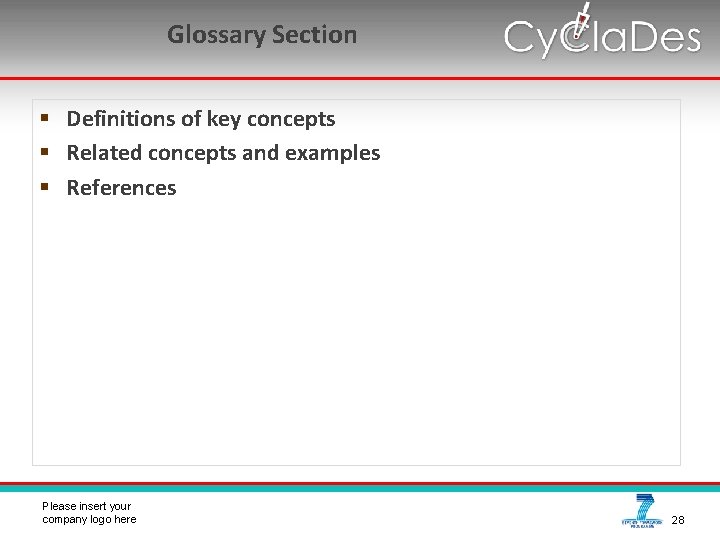 Glossary Section § Definitions of key concepts § Related concepts and examples § References