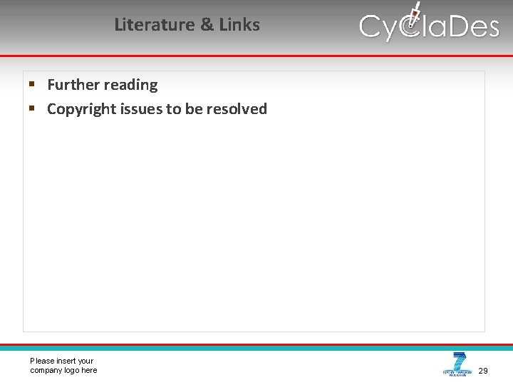 Literature & Links § Further reading § Copyright issues to be resolved please Please