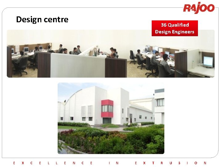 Design centre E X C E L L E 36 Qualified Design Engineers N