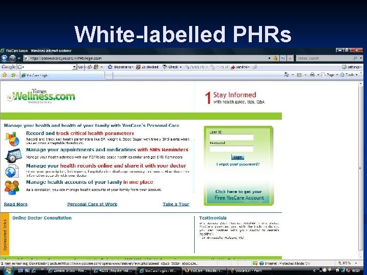 White-labelled PHRs 