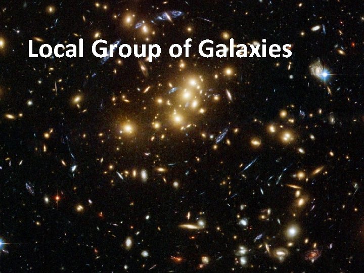 Local Group of Galaxies 