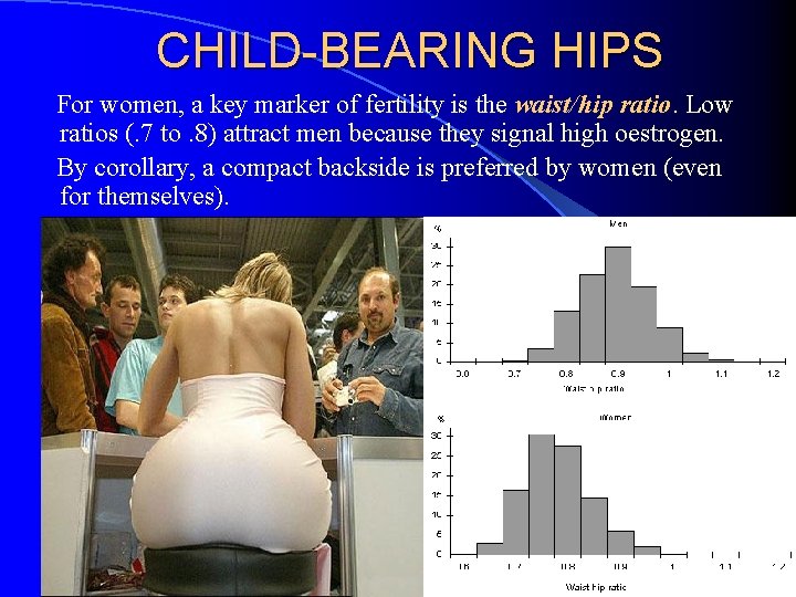 With child hips women bearing 