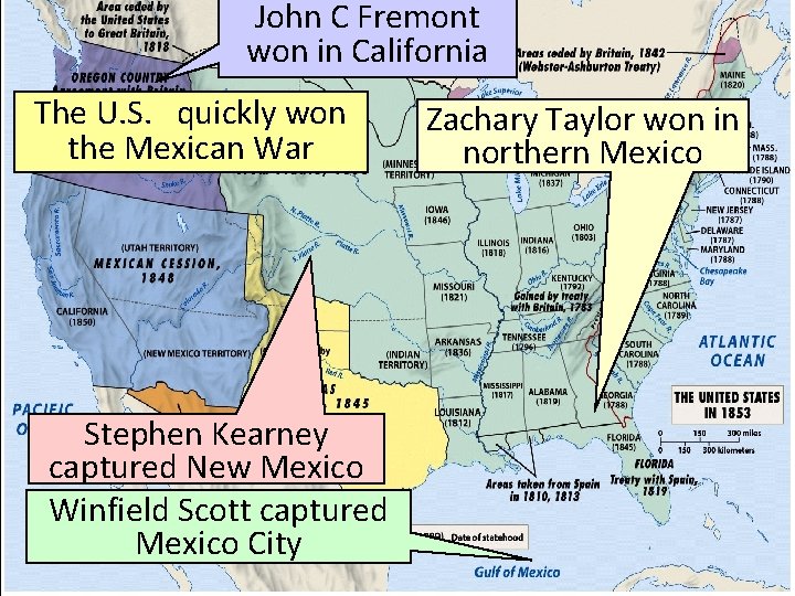 John C Fremont The War won. Mexican-American in California The U. S. quickly won