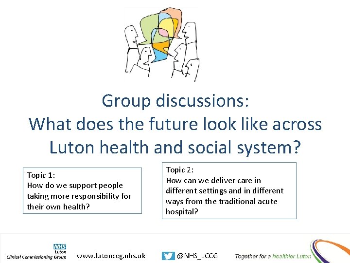 Group discussions: What does the future look like across Luton health and social system?