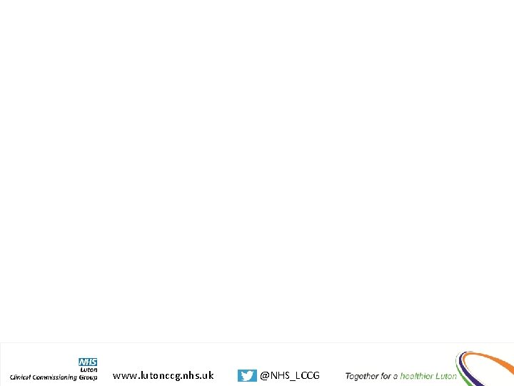 www. lutonccg. nhs. uk @NHS_LCCG 