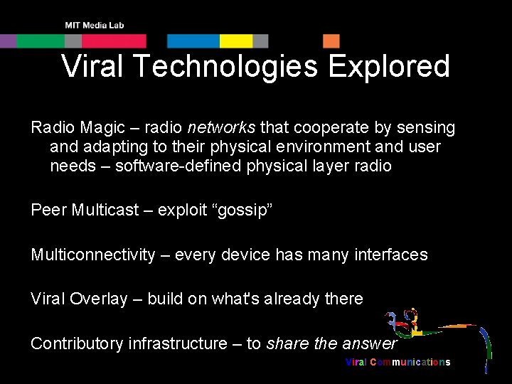 Viral Technologies Explored Radio Magic – radio networks that cooperate by sensing and adapting