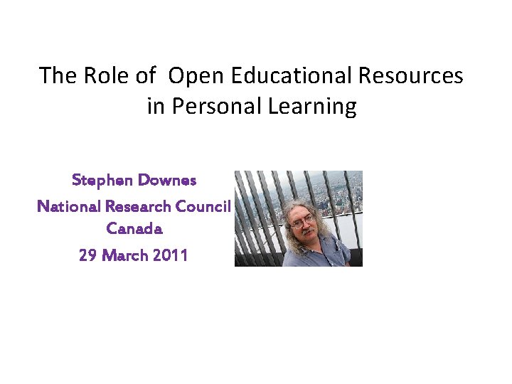 The Role of Open Educational Resources in Personal