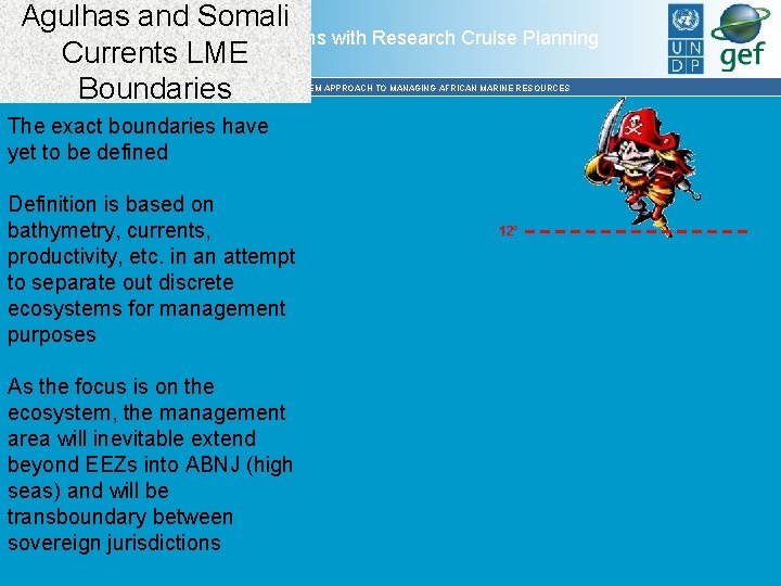 Agulhas and Somali New Problems with Research Cruise Planning Currents LME Boundaries BUILDING AN