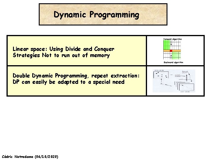 Dynamic Programming Linear space: Using Divide and Conquer Strategies Not to run out of