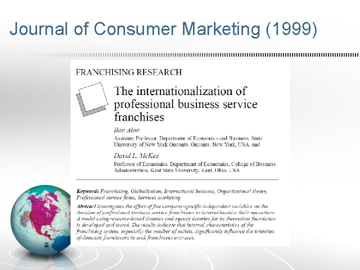 Journal of Consumer Marketing (1999) 