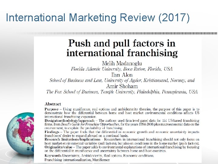 International Marketing Review (2017) 