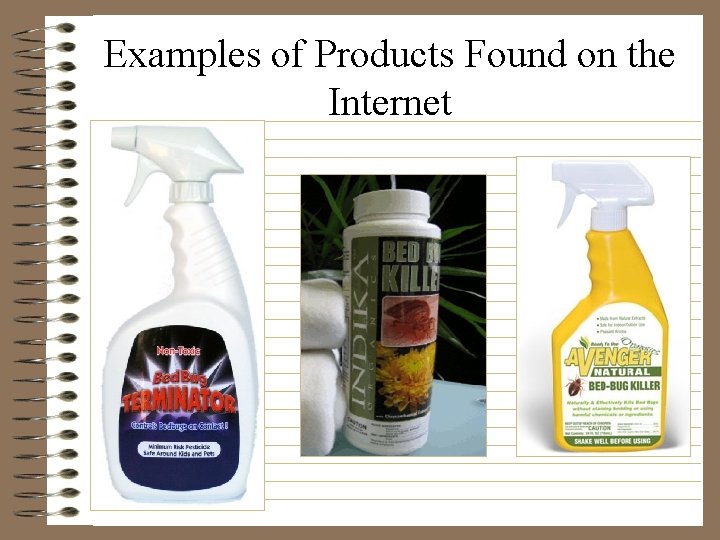 Examples of Products Found on the Internet 