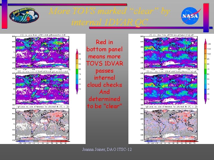 More TOVS marked “clear” by internal 1 DVAR QC Red in bottom panel means