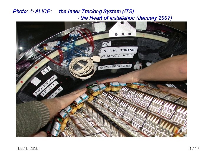 Photo: © ALICE: 06. 10. 2020 the Inner Tracking System (ITS) - the Heart