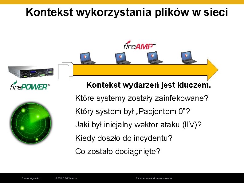 Kontekst wykorzystania plików w sieci Looks. Kontekst wydarzeń jest kluczem. Które systemy zostały zainfekowane? Kontekst wykorzystania plików w sieci Looks. Kontekst wydarzeń jest kluczem. Które systemy zostały zainfekowane?