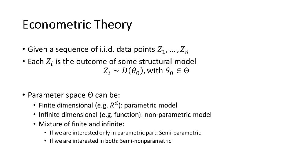 Econometric Theory • 