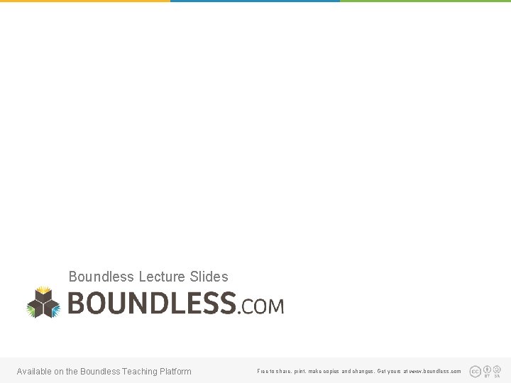 Boundless Lecture Slides Available on the Boundless Teaching Platform Free to share, print, make