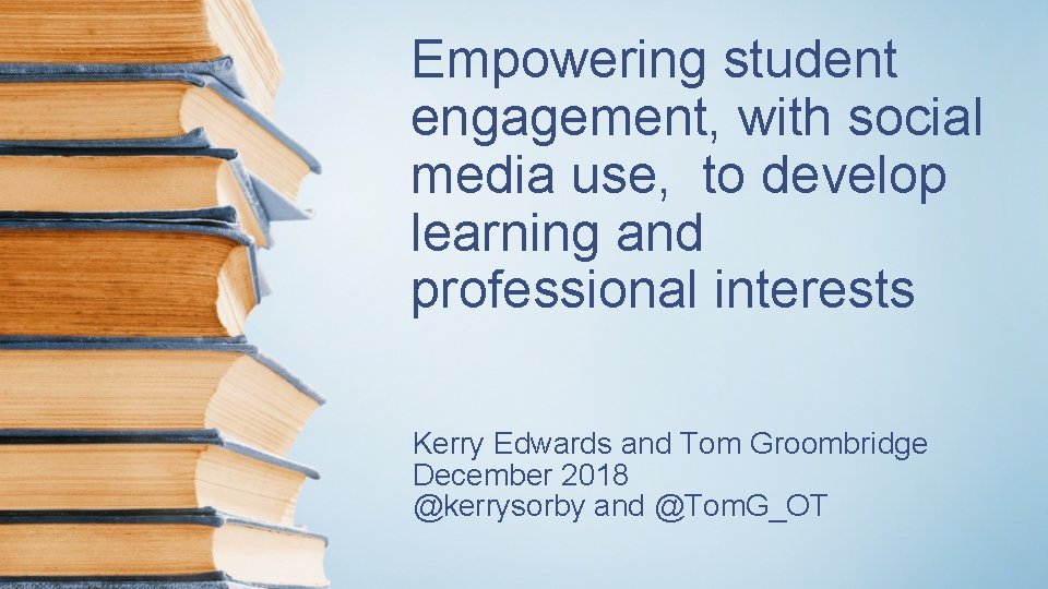 Empowering student engagement with social media use to