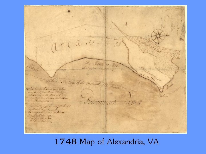 1748 Map of Alexandria, VA 