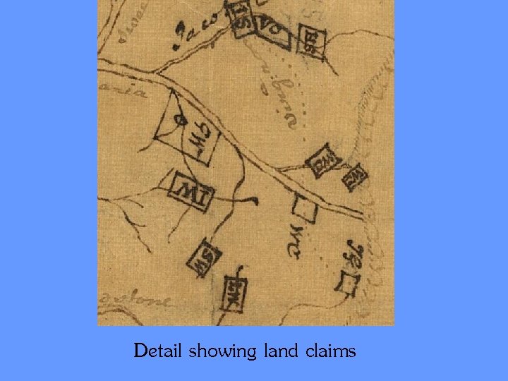 Detail showing land claims 