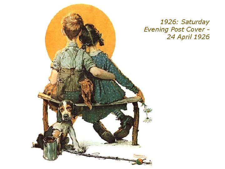  1926: Saturday Evening Post Cover 24 April 1926 
