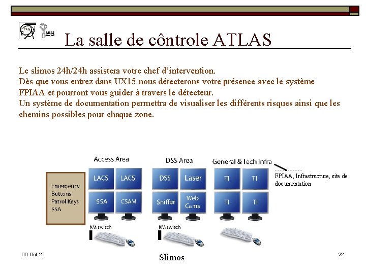 La salle de côntrole ATLAS Le slimos 24 h/24 h assistera votre chef d’intervention.