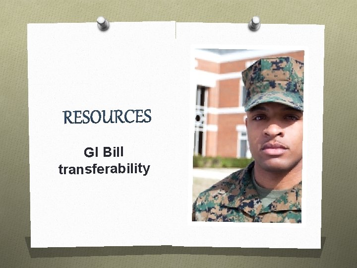 GI Bill transferability 