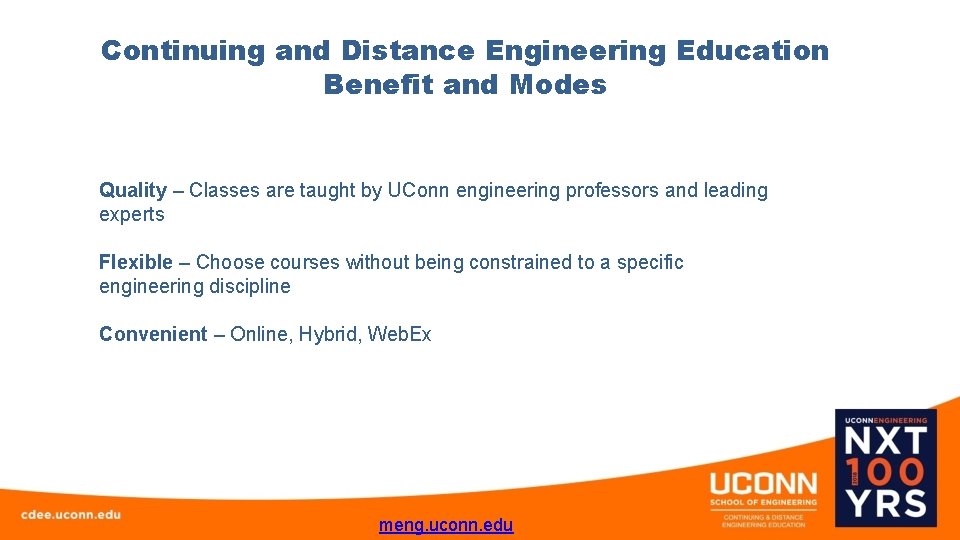 Continuing and Distance Engineering Education Benefit and Modes Quality – Classes are taught by