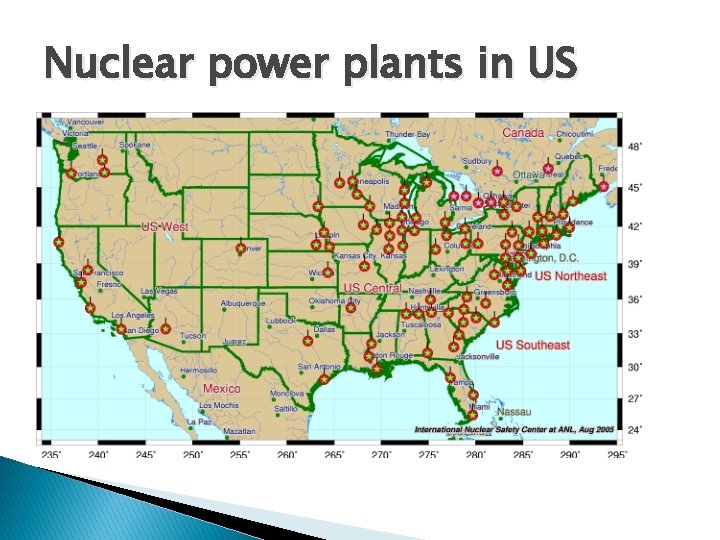 Nuclear power plants in US 