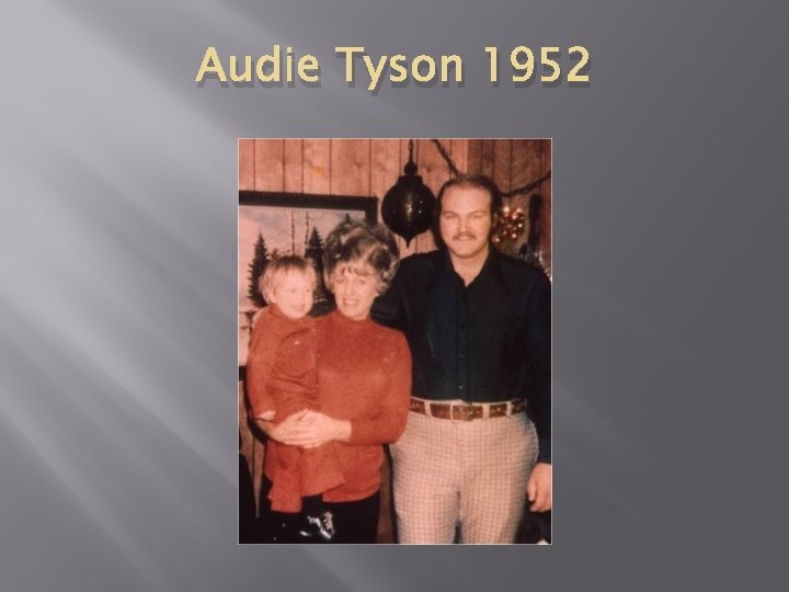 Audie Tyson 1952 