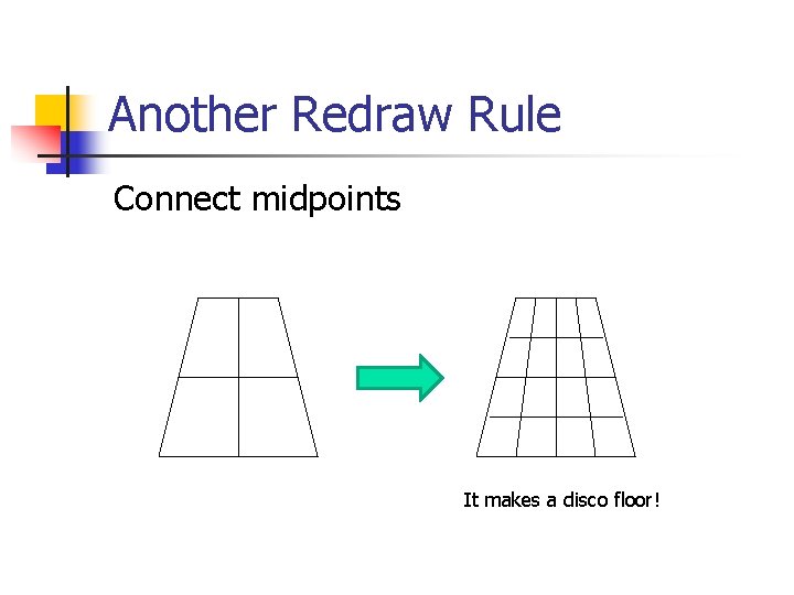 Another Redraw Rule Connect midpoints It makes a disco floor! 