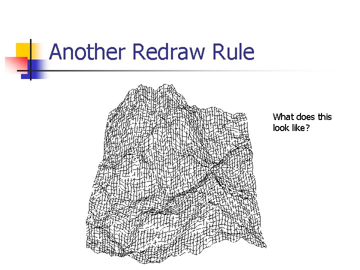 Another Redraw Rule What does this look like? 