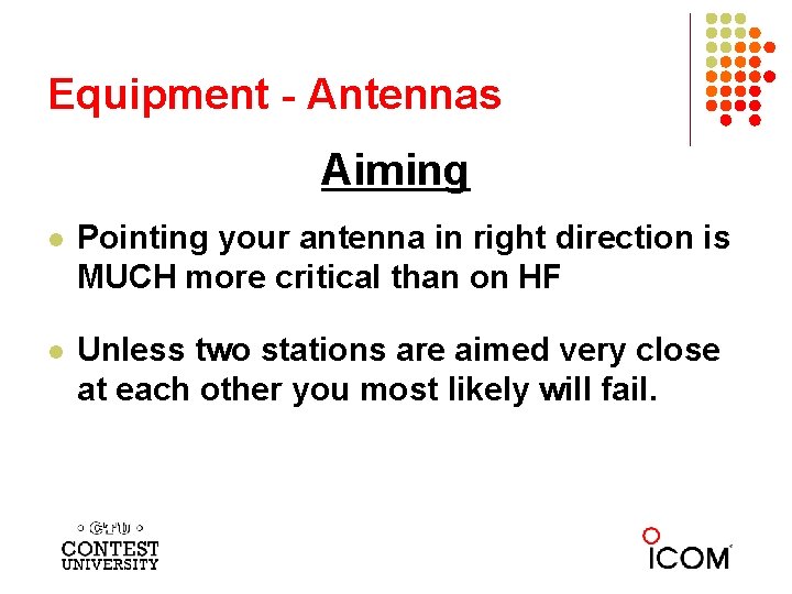 Equipment - Antennas Aiming l Pointing your antenna in right direction is MUCH more