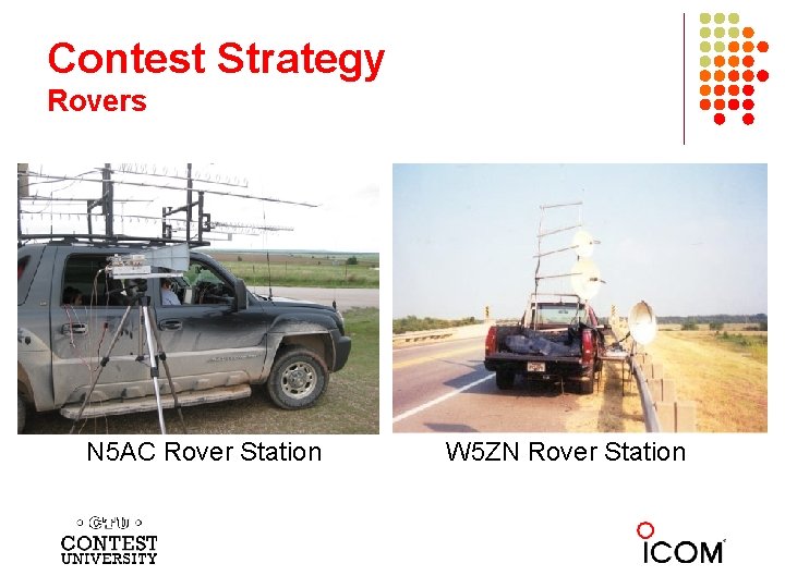 Contest Strategy Rovers N 5 AC Rover Station W 5 ZN Rover Station 