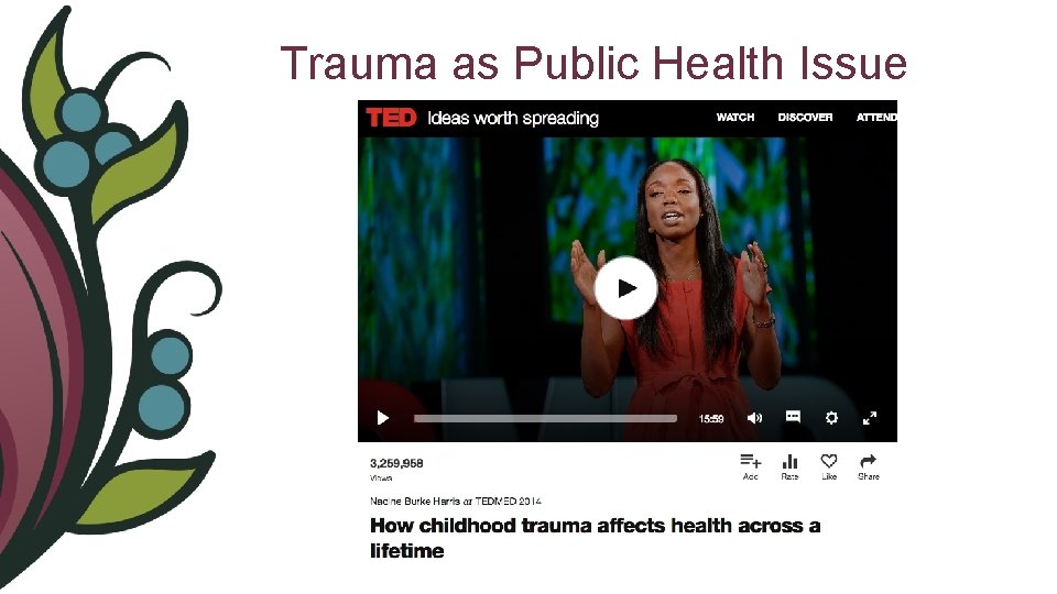 Trauma as Public Health Issue 