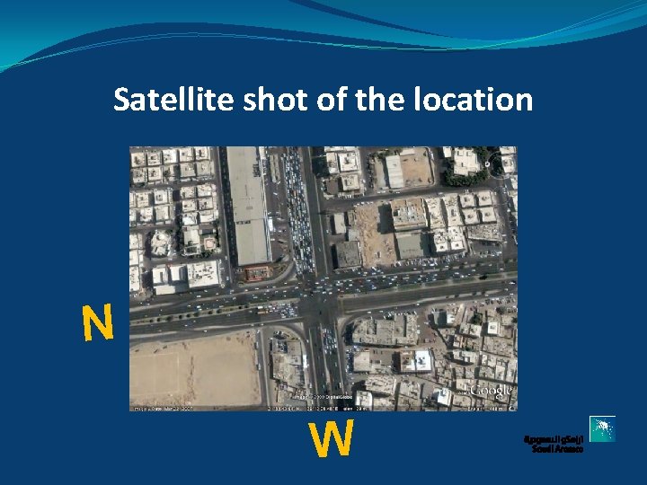 Satellite shot of the location N W 