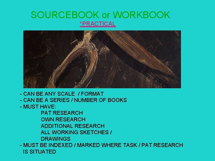 SOURCEBOOK or WORKBOOK *PRACTICAL - CAN BE ANY SCALE / FORMAT - CAN BE