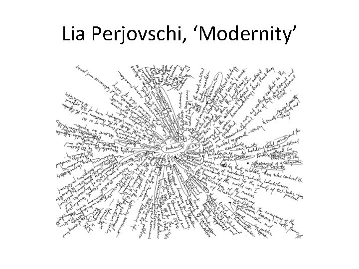 Lia Perjovschi, ‘Modernity’ 