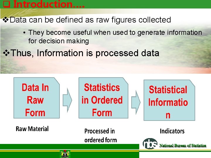 q Introduction…. v. Data can be defined as raw figures collected • They become q Introduction…. v. Data can be defined as raw figures collected • They become