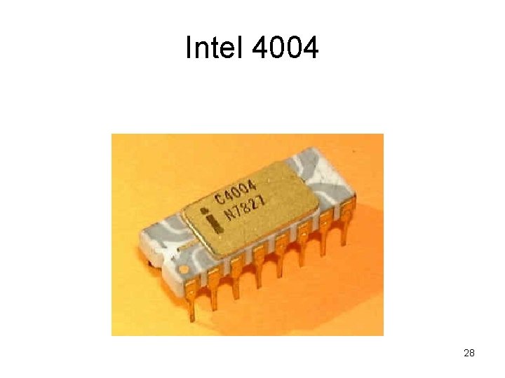 Intel 4004 28 