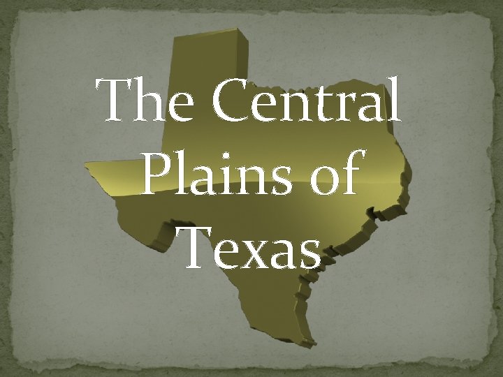 The Central Plains of Texas 