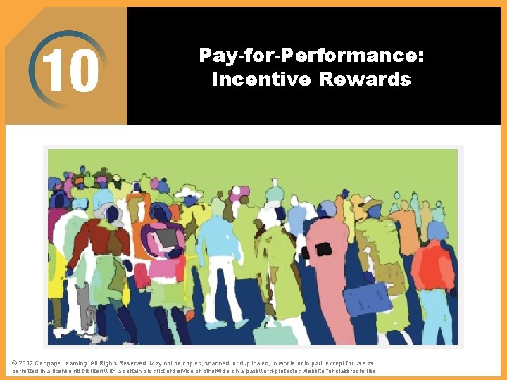 Pay-for-Performance: Incentive Rewards The Challenges of Human Resources Management © 2012 Cengage Learning. All