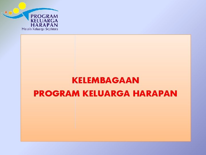 KELEMBAGAAN PROGRAM KELUARGA HARAPAN 