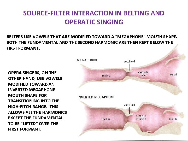 SOURCE-FILTER INTERACTION IN BELTING AND OPERATIC SINGING BELTERS USE VOWELS THAT ARE MODIFIED TOWARD